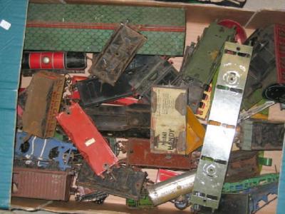 Appraisal: Playworn rolling stock by Hornby and others parts missing and