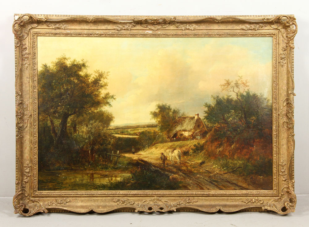 Appraisal: - Continental School Farm Scene O C Continental school farm