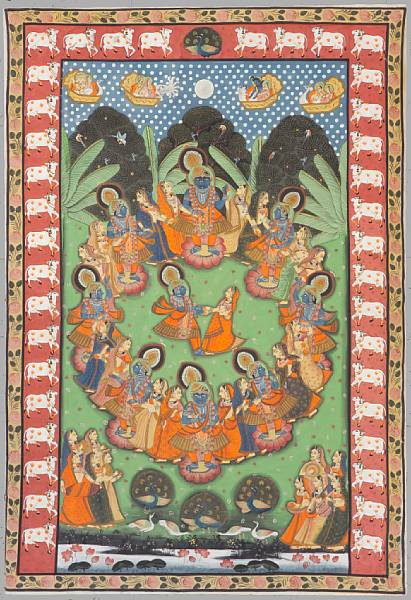 Appraisal: An East Indian pechwai painting of Krishna th Century Color