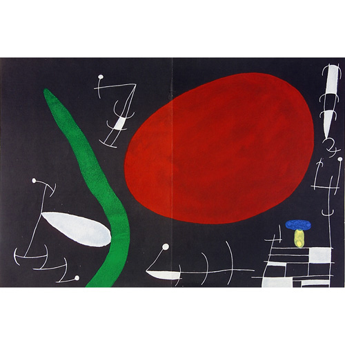 Appraisal: Joan Miro Spanish - Deux Oiseaux Fabuleaux a Altomiro two