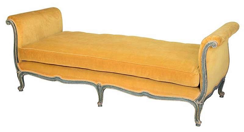 Appraisal: Venetian Upholstered Recamier or Window Seat Continental late th century