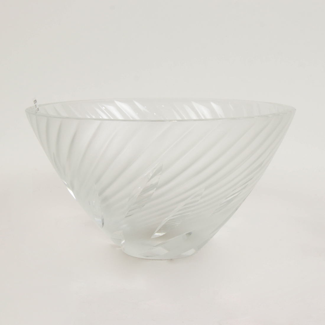 Appraisal: LALIQUE FROSTED AND CLEAR GLASS BOREA VASE Lalique frosted and