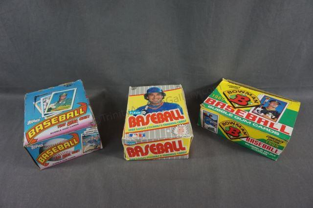 Appraisal: Topps box of packs baseball cards with bubble gum -