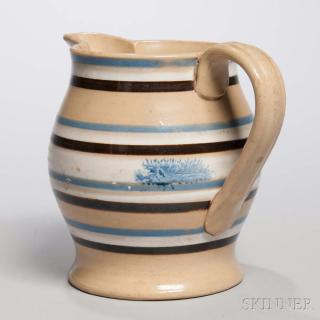 Appraisal: Yellow-bodied Baluster-form Jug attributed to the Edwin Bennett Pottery Baltimore