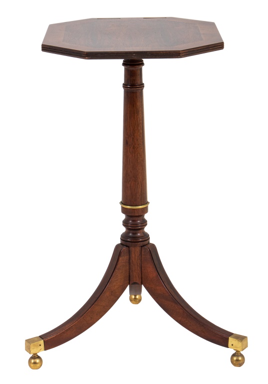 Appraisal: GEORGE III STYLE ROSEWOOD CANDLE BOOK STAND TABLE George III