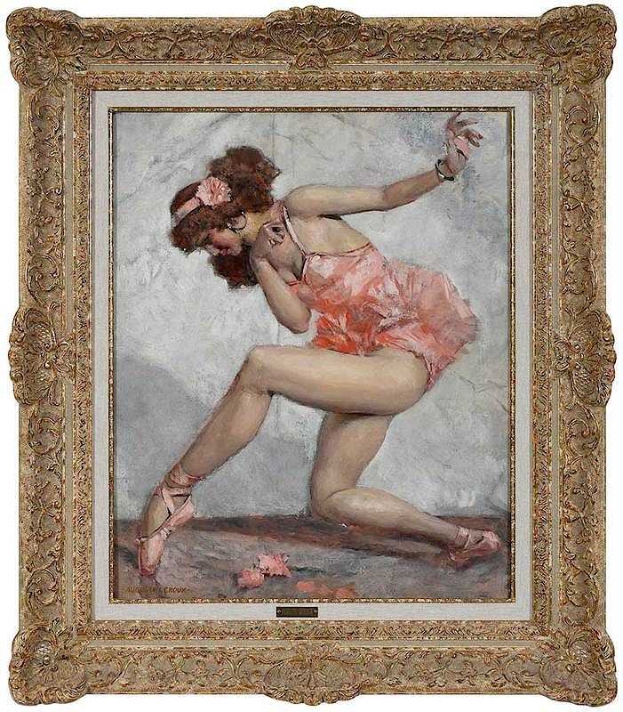 Appraisal: Auguste Leroux French - Ballet Dancer signed lower left Auguste