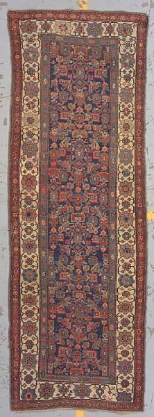 Appraisal: A Kurdish runner West Persia late th century size approximately