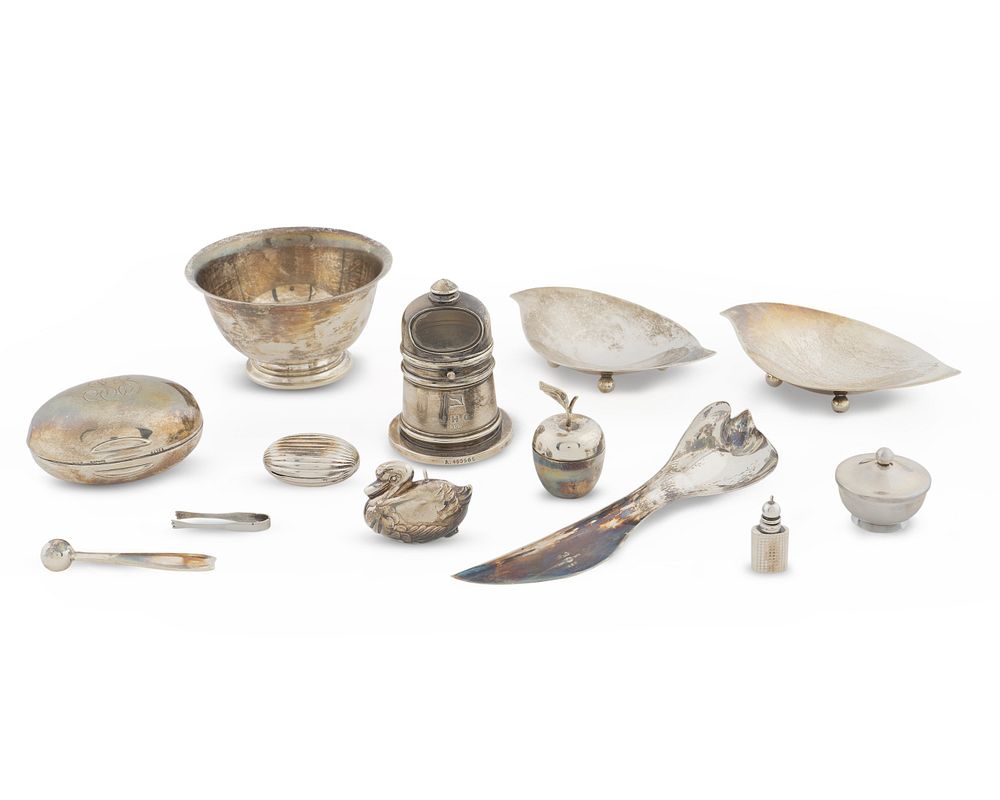 Appraisal: A Miscellaneous Group of American and European Silver Table Articles