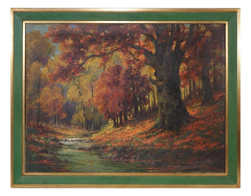 Appraisal: Edward Sitzman American - Oil on canvas signed at lower