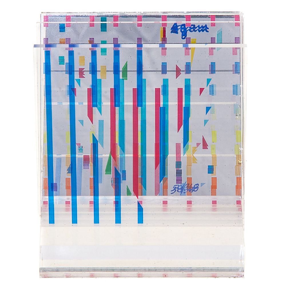 Appraisal: Yaacov Agam Star of Love mini sculpture Israeli b Serigraph