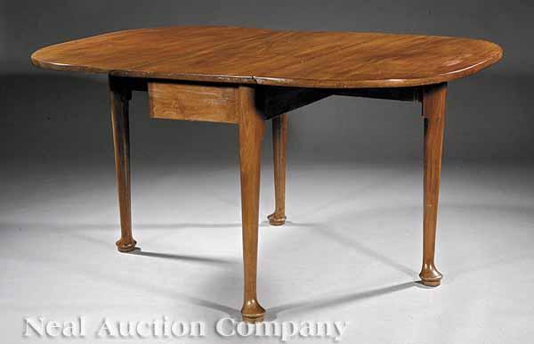 Appraisal: A George II Mahogany Drop-Leaf Dining Table mid- th c