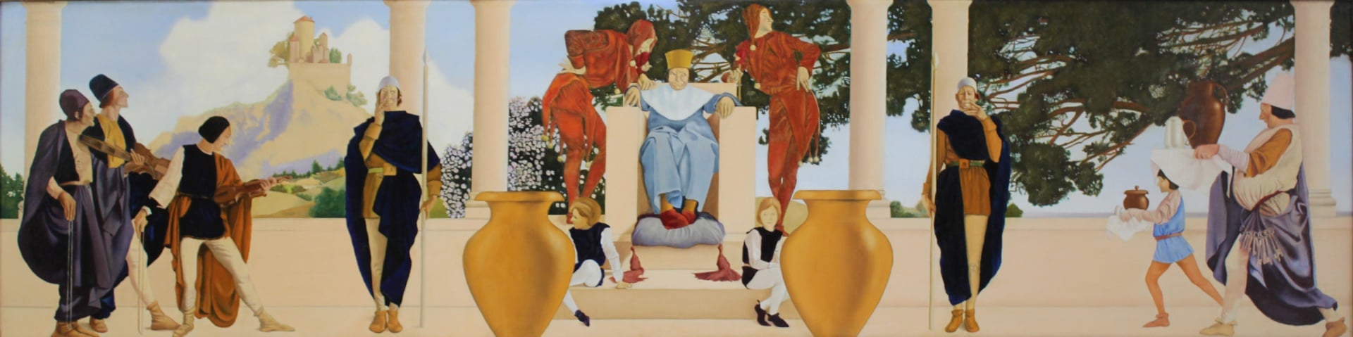 Appraisal: MAXFIELD PARRISH AFTER After Maxfield Parrish's Old King Cole mural