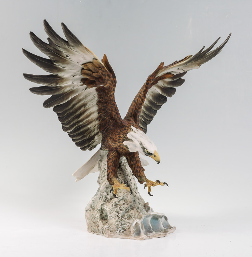 Appraisal: KAISER BISQUE FIGURE OF A BALD EAGLE Limited edition of