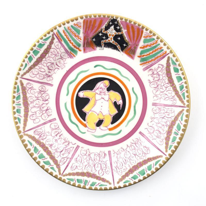 Appraisal: Circus a Clarice Cliff Bizarre plate designed by Dame Laura