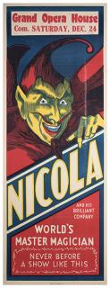 Appraisal: Nicola Will William Mozard Nicol Nicola World s Master Magician