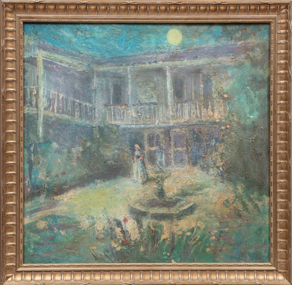 Appraisal: Don Stewart American New Orleans th c Moonlit New Orleans