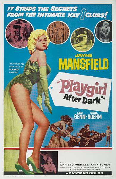 Appraisal: Playgirl After Dark Topaz one-sheet condition A- linen-backed x in