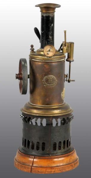 Appraisal: Krauss Mohr Vertical Steam Engine Description Typical K M flared