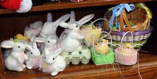 Appraisal: lot of Easter decorations including bunnies and chicks and polychrome