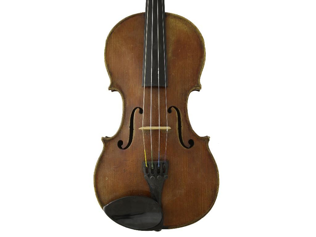 Appraisal: Late th century French violin labelled Jacobus Stainer the two