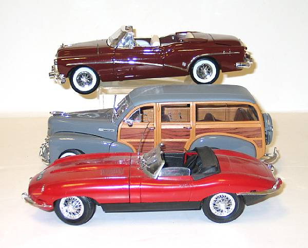 Appraisal: Metal Cars Lot of contemporary issued th scaled automobiles based