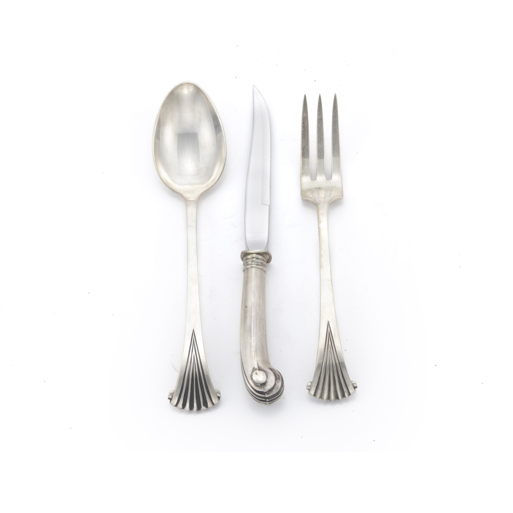 Appraisal: Tuttle Sterling Silver Flatware Service In the Onslow pattern approximately