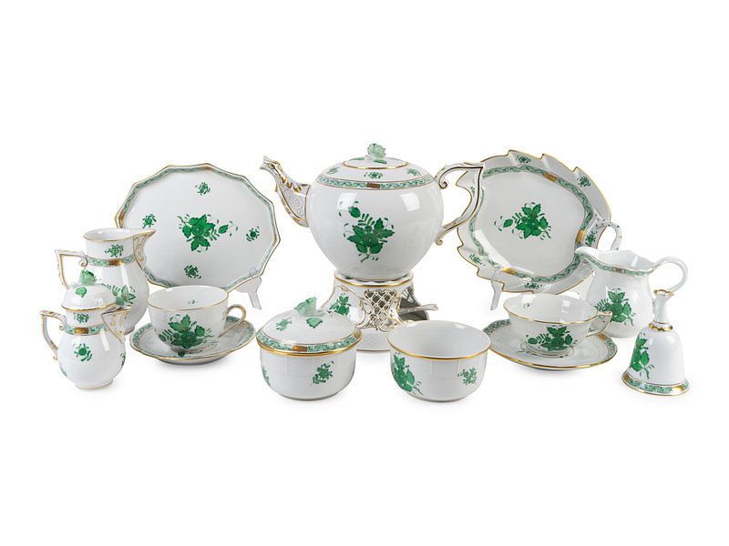 Appraisal: A -Piece Herend Porcelain Partial Dinner Service A -Piece Herend