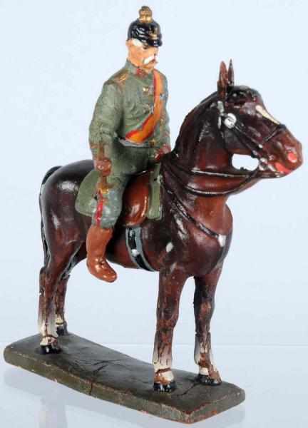 Appraisal: Lineol Mounted Hindenburg cm figure of Hindenburg on a horse