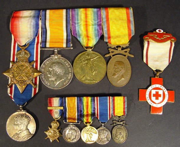 Appraisal: World War I military medal group comprising - War Medal