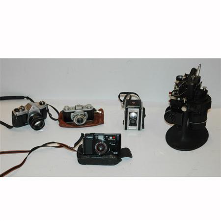 Appraisal: Group of Cameras and Camera Equipment Estimate -