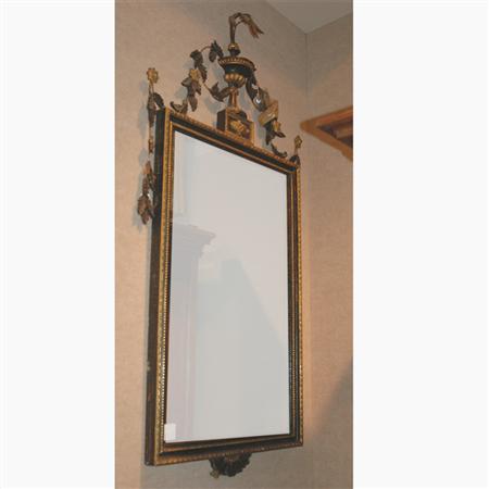 Appraisal: George III Style Painted and Parcel Gilt Mirror Estimate -