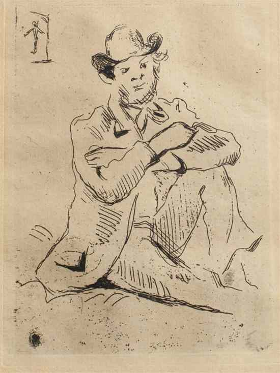 Appraisal: Paul C zanne French - Portrait du peintre Guillaumin au