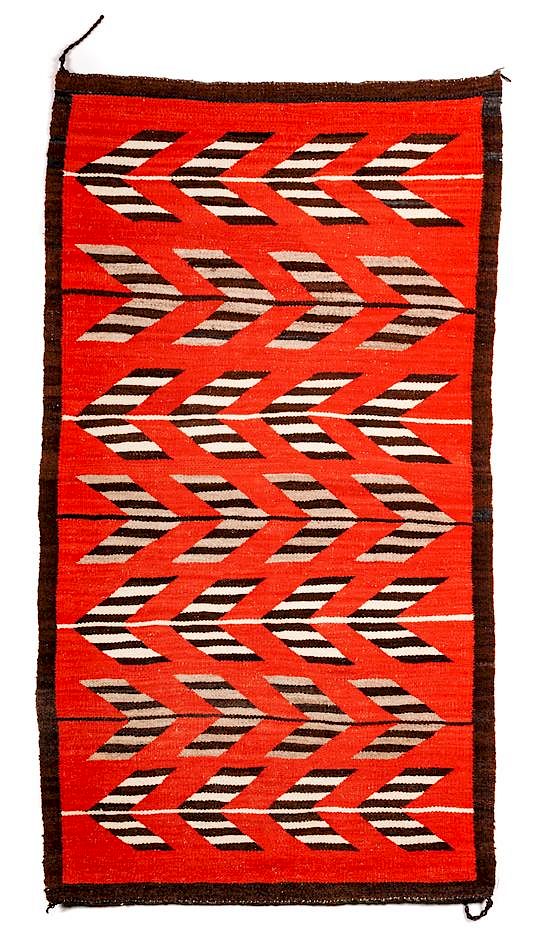 Appraisal: Group of Two Navajo Weavings Central Diamond Group of Two