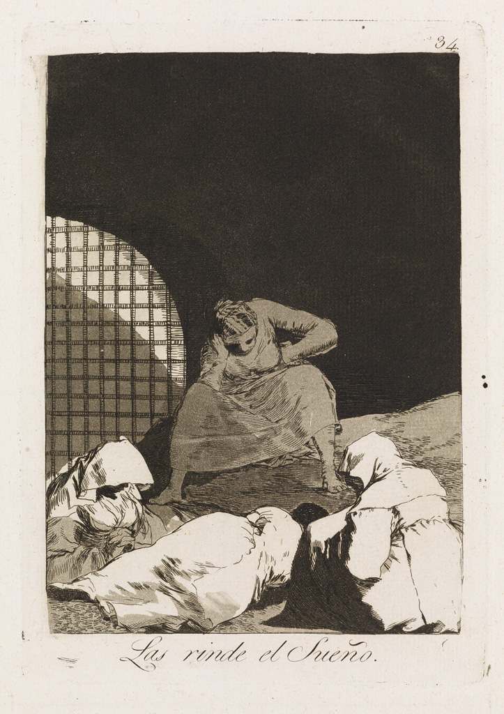 Appraisal: FRANCISCO JOS DE GOYA Las Rinde el Sue o Aquatint