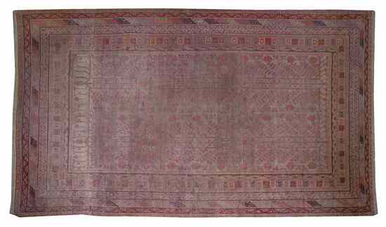 Appraisal: An Agra Wool Rug having allover stylized decoration within multiple