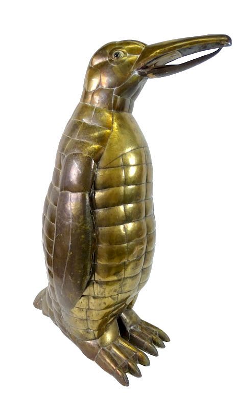 Appraisal: Sergio Bustamante Brass Penguin Sculpture Sergio Bustamante Brass Penguin Sculpture