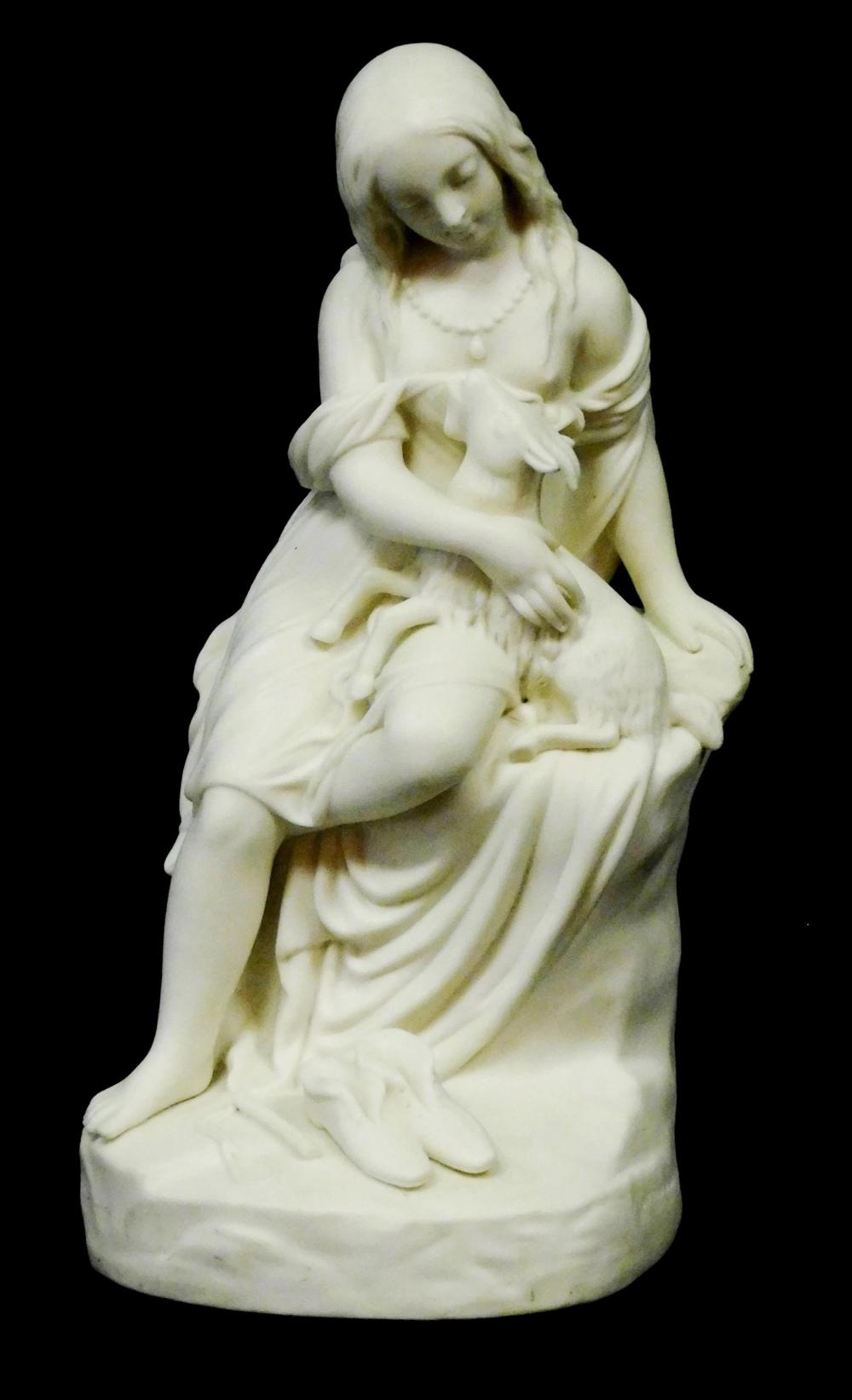 Appraisal: Parian figure of Esmeralda late th C Art Union of