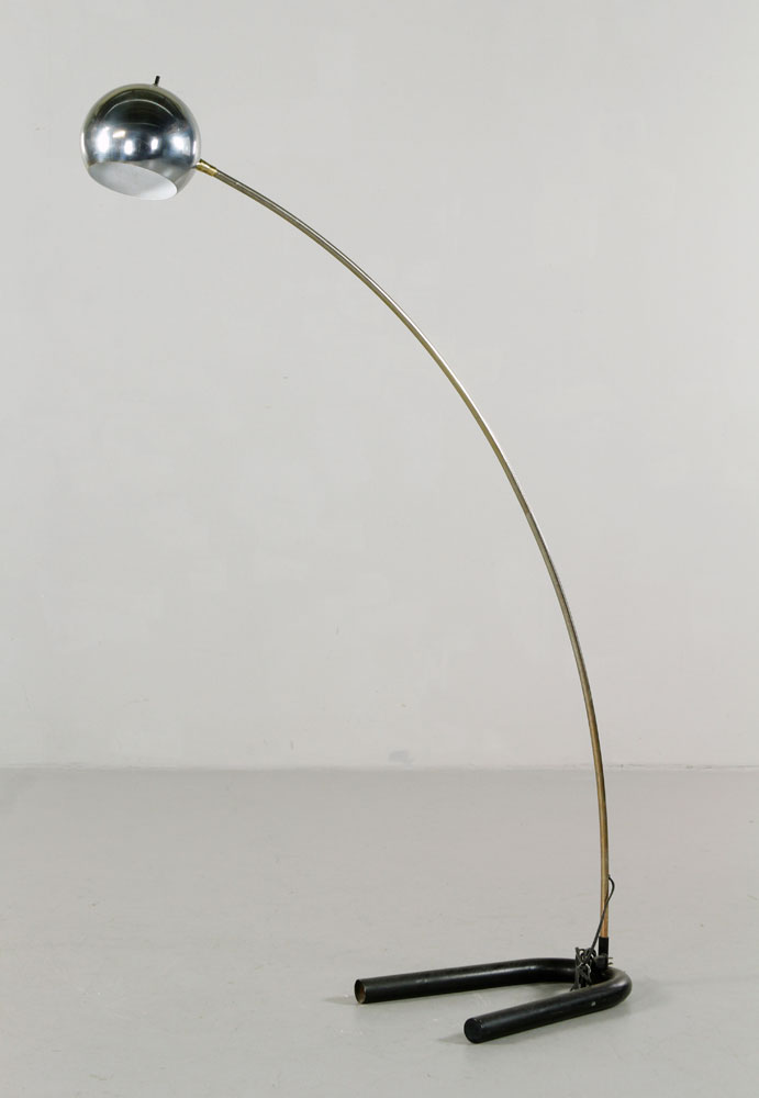 Appraisal: - Mid C Chrome Floor Lamp Mid century modern floor