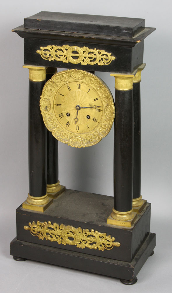 Appraisal: - th C French Empire Clock th Century French Empire