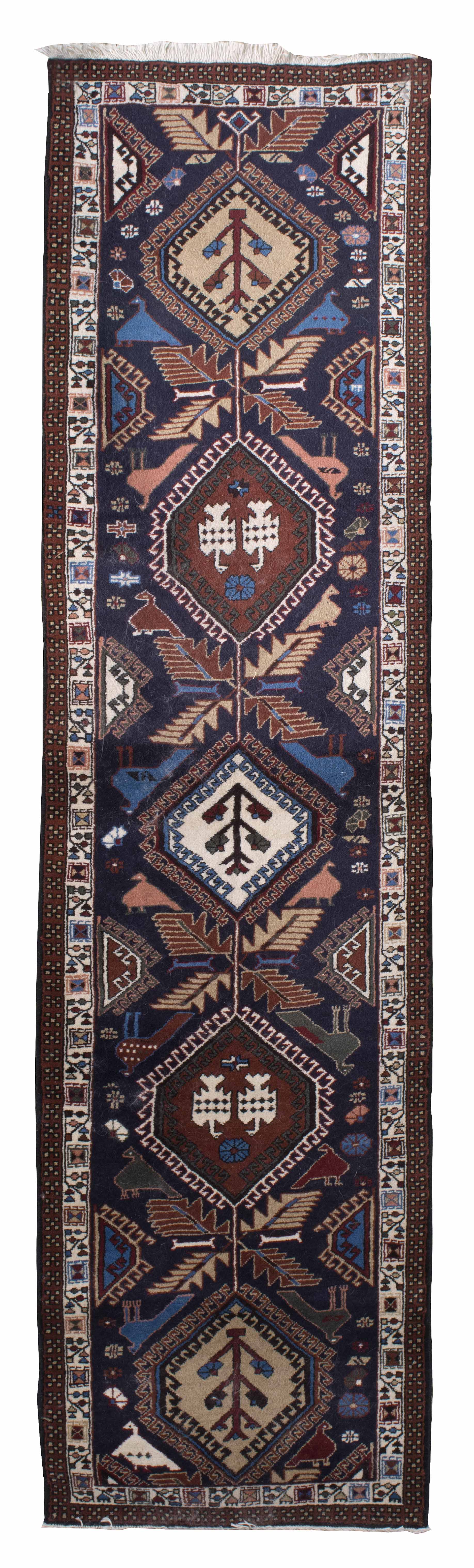 Appraisal: ORIENTAL RUG NORTHWEST PERSIAN RUNNER ' x ' Dark blue