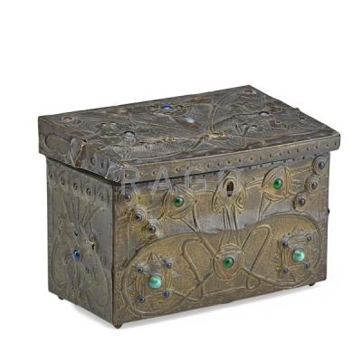 Appraisal: ALFRED DAGUET Art Nouveau box Condition Report