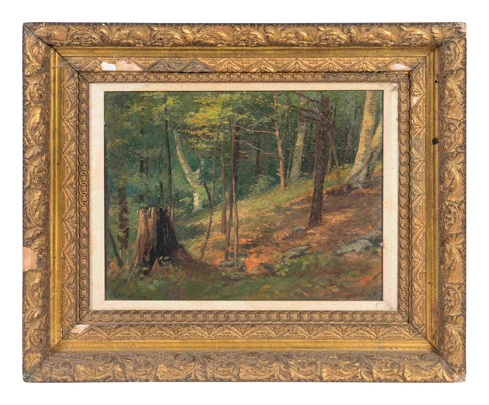 Appraisal: George Albert Frost American - Forest Scene George Albert Frost