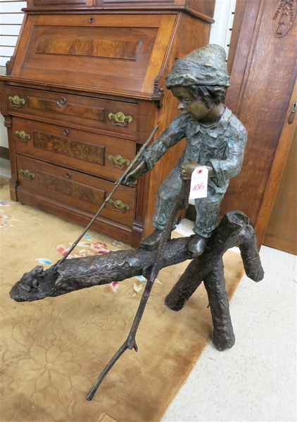 Appraisal: FIGURAL BRONZE SCULPTURE Pescara Bronze Sculptures Fountains www pescarafountains com