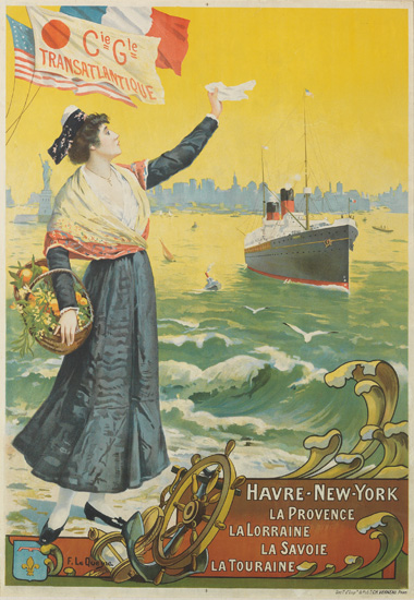 Appraisal: FERNAND LE QUESNE - CIE GLE TRANSATLANTIQUE HAVRE-NEW-YORK Circa x