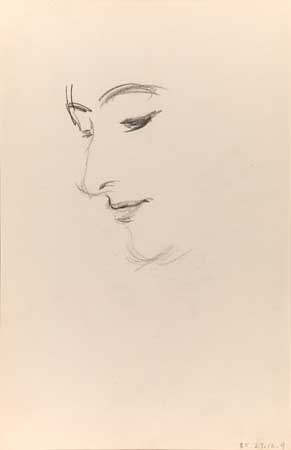 Appraisal: JOHN SINGER SARGENT American - Study of a Woman's Head