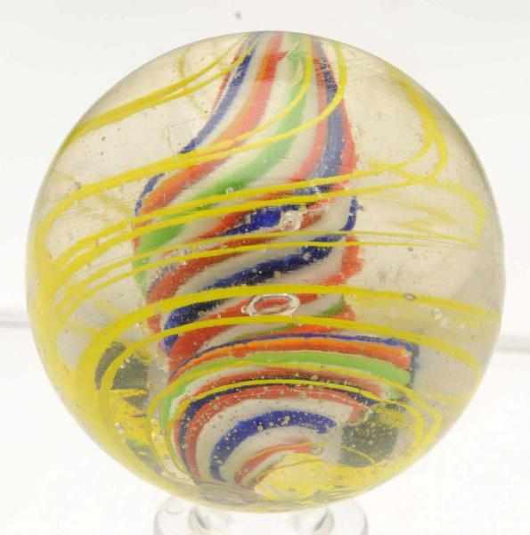 Appraisal: Large Tornado Twist Solid Core Swirl Marble Heavily twisted solid