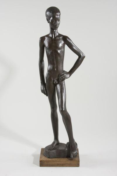 Appraisal: Willard Hirsch SC - Bronze Sculpture dated nude figure of