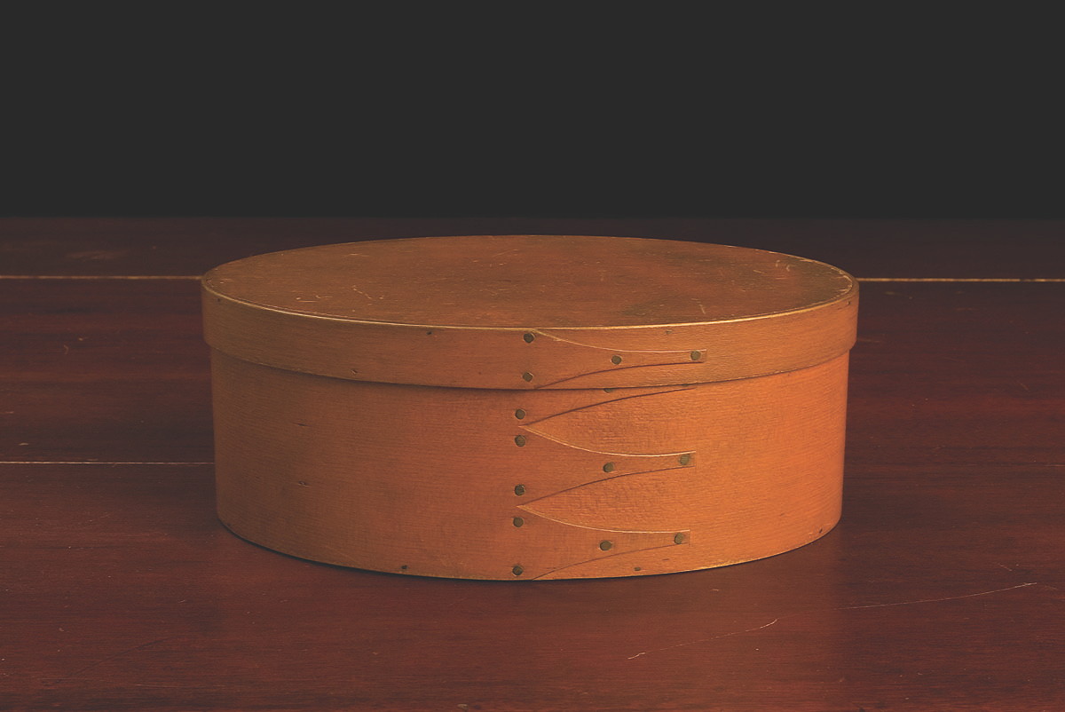 Appraisal: SHAKER OVAL BOX CANTERBURY NEW HAMPSHIRE CIRCA Pine and maple