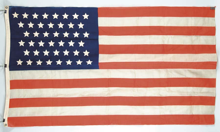 Appraisal: -STAR AMERICAN FLAG x commercially made wool bunting flag is