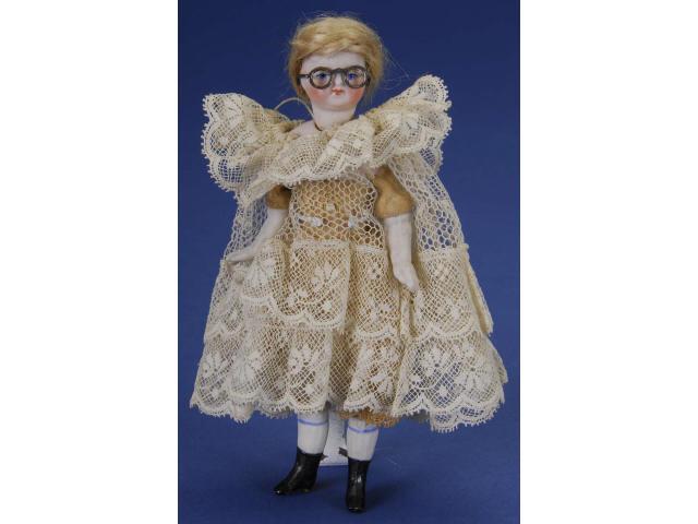 Appraisal: Simon Halbig Dollhouse Doll Germany ca dollhouse doll with socket